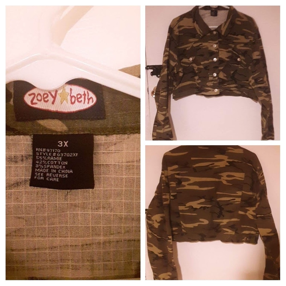 Zoey Beth Camouflage Jacket